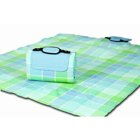 Mega Mat 100% Waterproof Backing All Season Picnic Blanket, Beach Mat And More Opens To 68"X 82", Seats 4-6 Persons Plus Gear