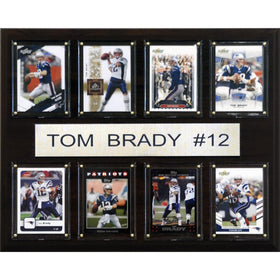 NFL Tom Brady New England Patriots 8 Card Plaque