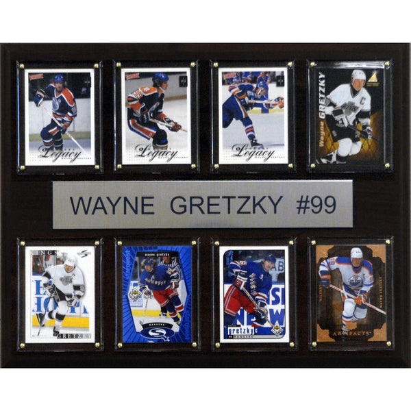 NHL Wayne Gretzky Edmonton Oilers 8 Card Plaque