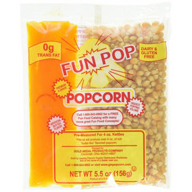 Gold Medal Fun-pop Popcorn Kit with coconut oil(Net weight 5.5 oz.) - 36 pk