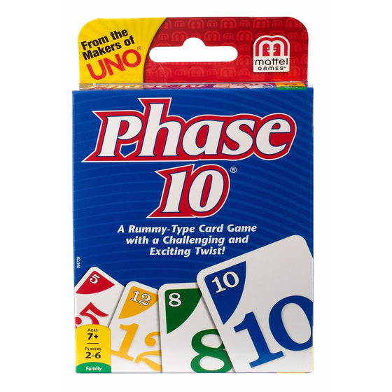 Phase 10 Card Game Styles May Vary