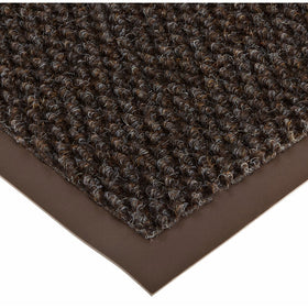 Notrax 136 Polynib Entrance Mat, for Lobbies and Indoor Entranceways, 3' Width x 10' Length x 1/4" Thickness, Brown
