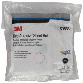 3M 01688 Stikit Red 2-3/4" x 25 Yard P80 Grit D Weight Abrasive Sheet Roll