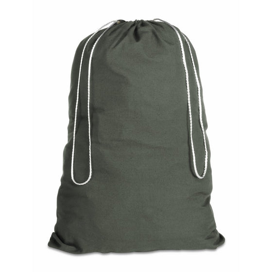 Whitmor Cotton Laundry Bag-Duffel Green