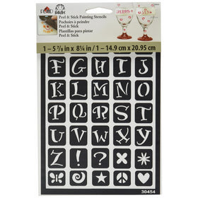 FolkArt Peel and Stick Painting Stencil, 30454 Fun Alphabet