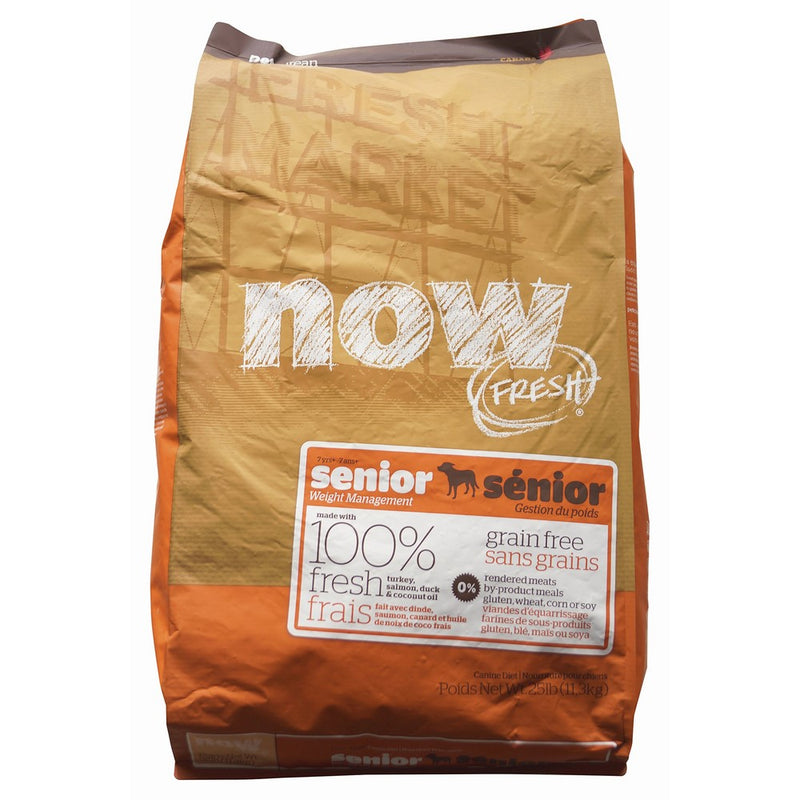 NOW! 152348 Fresh Grain Free Senior Dog Food, 25-Pound Bag