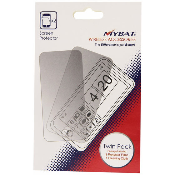 MYBAT LGLS696LCDSCPRTW LCD Screen Protector for LG Optimus Elite LS696 - Retail Packaging - Twin Pack