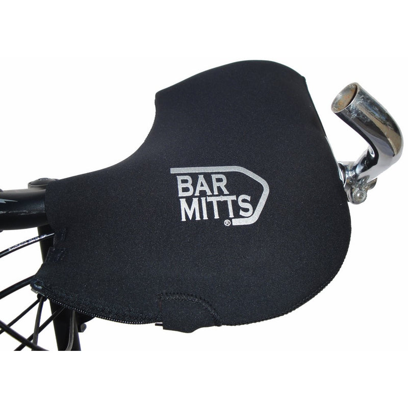 Bar Mitts Cold Weather Mountain/Commuter Bike Neoprene Handlebar Mittens, Two Bar End Openings, Small/Medium