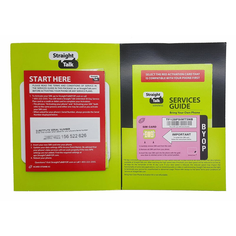 Straight Talk Nano SIM Card For T-Mobile Network & Unlocked GSM Phone