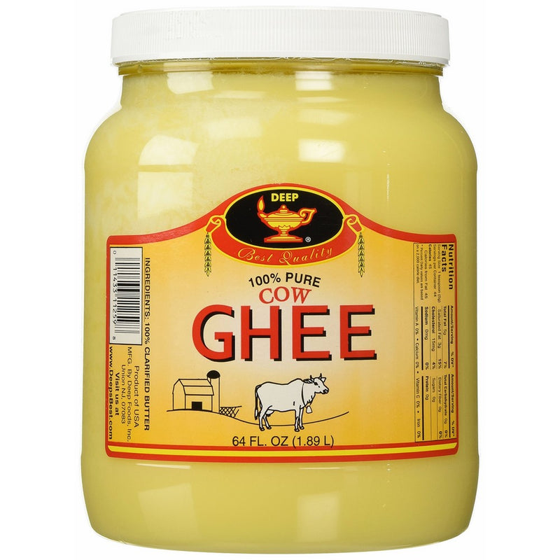 Deep Pure Cow Ghee Clarified Butter, 64 Ounce