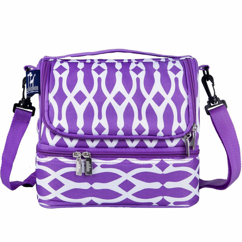 Wildkin Two Compartment Lunch Bag, Insulated, Moisture Resistant and Easy to Clean, Complete with a Microwave and Dishwasher-Safe Container, Ages 5, Perfect for Kids & On-The-Go Parents, Wishbone