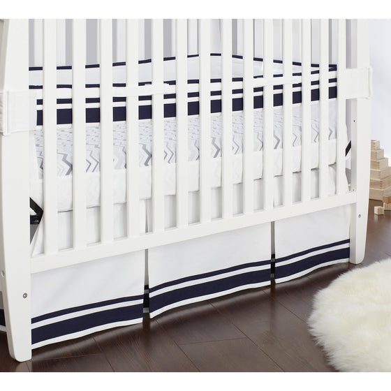 Just Born Fresh Air Crib Liner, Navy/Blue/White
