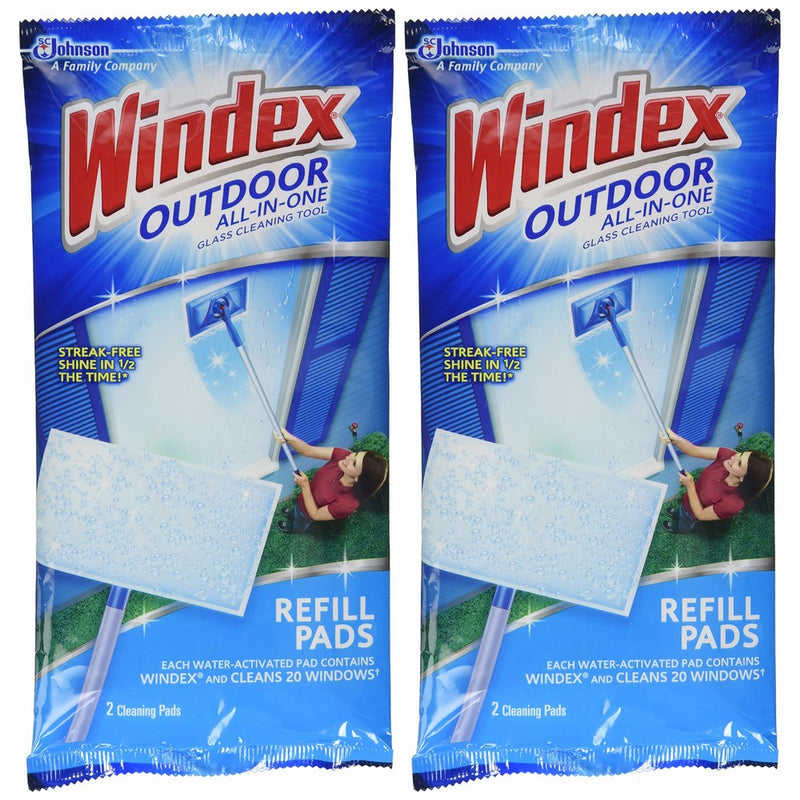 Windex All-In-One Window Cleaner Pads Refill - 2 ct - 2 pk