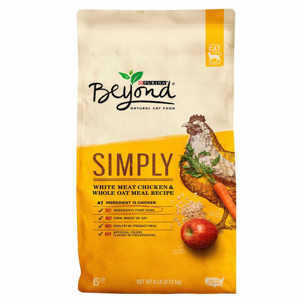 Purina Beyond Simply White Meat Chicken & Whole Oat Meal Recipe Adult Dry Cat Food - 6 lb. Bag