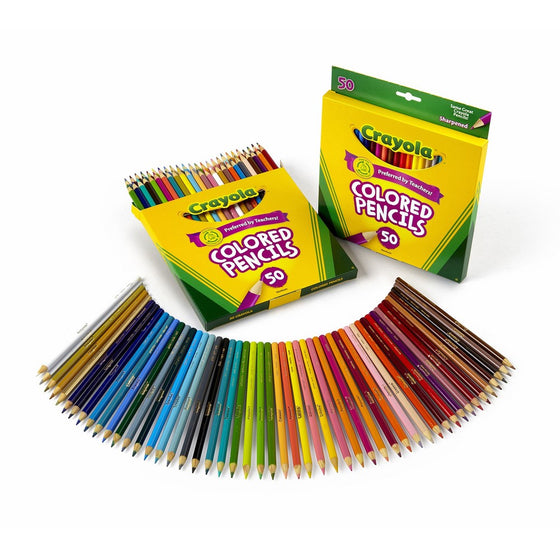 Crayola 50 Count Colored Pencils (2-Pack)