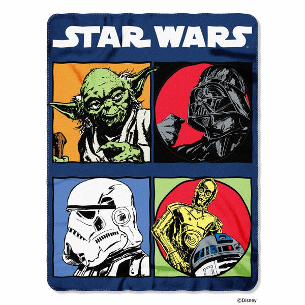 Northwest Disney Lucas Films' Star Wars Classic Long Time Ago Printed Fleece Throw Blanket, 45 by 60"