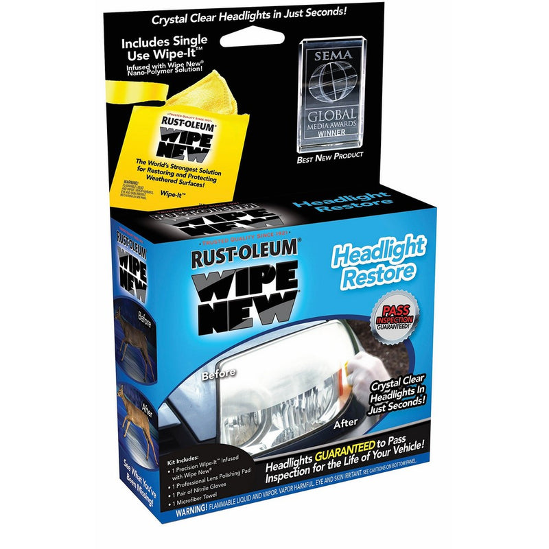 Rust-Oleum HDLCAL Wipe New Headlight Restore, 0.34 fl. oz.
