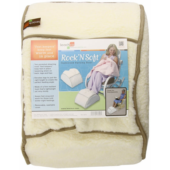 Leachco Rock N Soft Cushioned Nursing Stool, Ivory