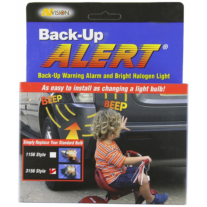 Hopkins 20101VA-CL-EN nVISION Back-Up Alert with Audible Back-Up Warning 3156 Style Light Bulb