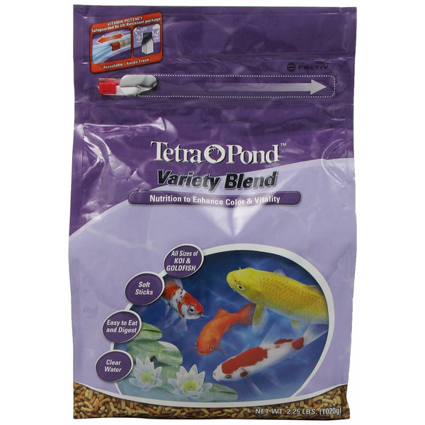 Tetra Pond Variety Blend Floating Pond Sticks, 2.25-Pound