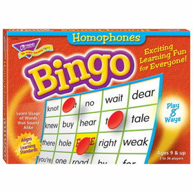 TREND enterprises, Inc. Homophones Bingo Game