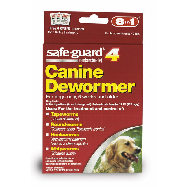 Excel 8in1 Safe-Guard Canine Dewormer for Large Dogs, 3 Day Treatment