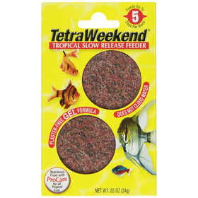 Tetra 77151 TetraWeekend Tropical Slow-Release 5-Day Feeder, 2-Pack