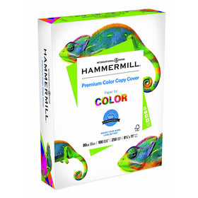 Hammermill Paper, Color Copy Digital Cover, 80lb, 8.5 x 11, Letter, 100 Bright, 250 Sheets / 1 Pack (120023R), Made In The USA