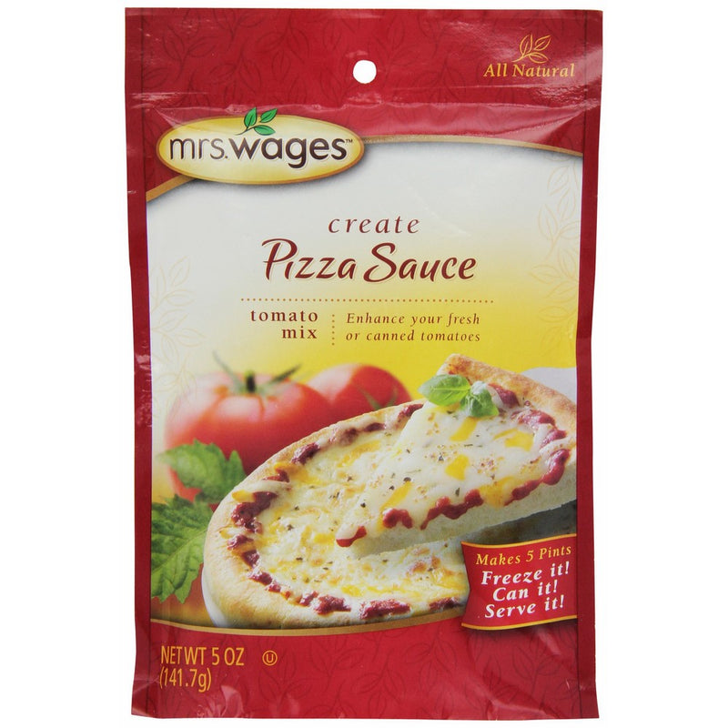Mrs. Wages Pizza Sauce Tomato Mix, 5-Ounce Packages (Pack of 6)