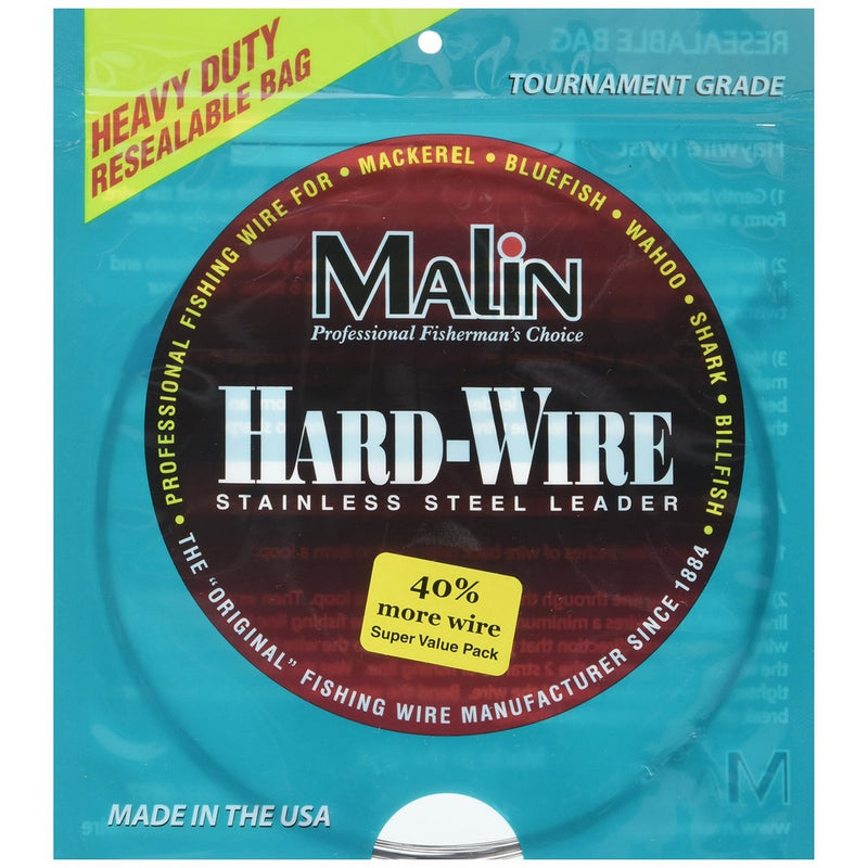 Malin LC1-42 SS Wire Cof, 42-Feet .01 Dia, 25-Pound