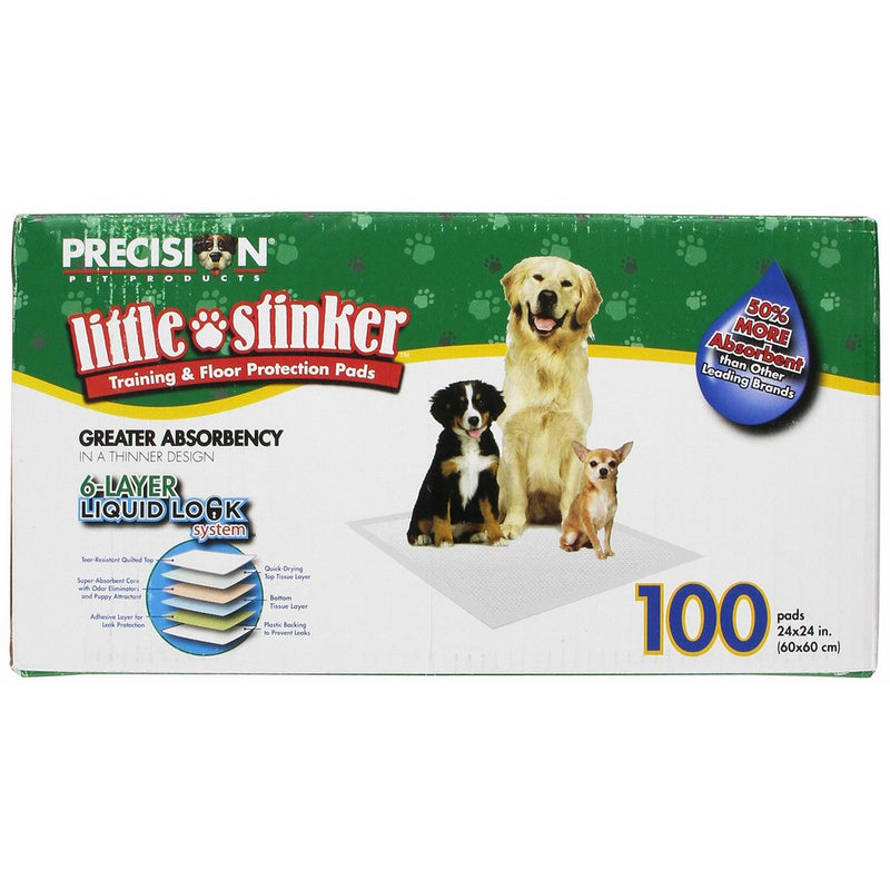 Precision Pet Little Stinker Housebreaking Pads 100-Pack