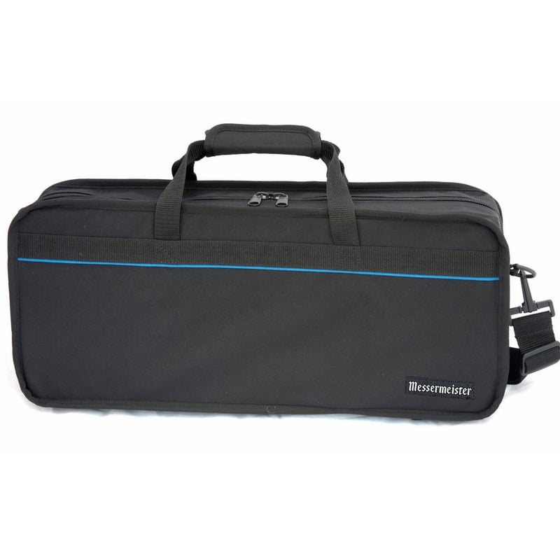 Messermeister 34-Pocket Chef's Satchel with Large Storage Pocket, Black