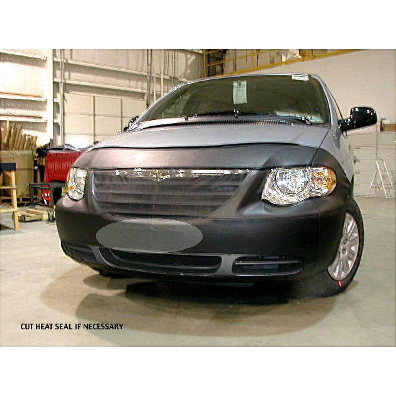Lebra 2 piece Front End Cover Black - Car Mask Bra - Fits - CHRYSLER,TOWN & COUNTRY,,w/o fogs,2005 thru 2007