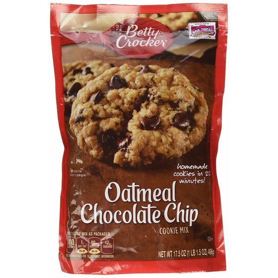 Betty Crocker Oatmeal Chocolate Chip Cookie Mix - 17.5 oz