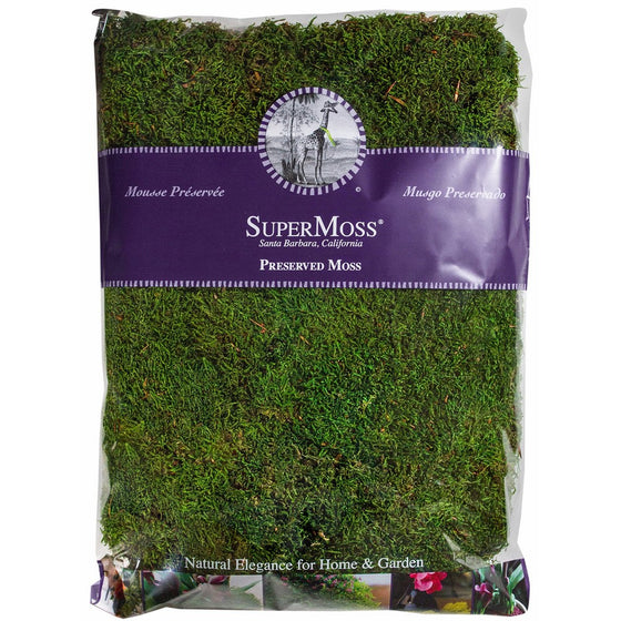 Super Moss 21513 Preserved Sheet Moss, Fresh Green, 16-Ounce