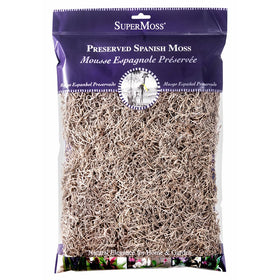 Super Moss 26914 Spanish Moss Preserved, Natural, 8oz (200 cubic inch)