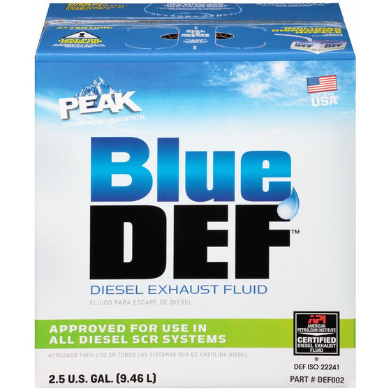 BlueDEF DEF002 Diesel Exhaust Fluid - 2.5 Gallon Jug