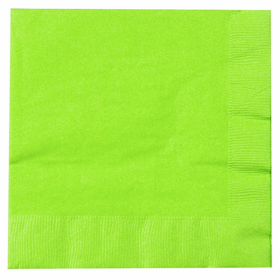 Creative Converting Touch of Color 2-Ply 50 Count Paper Lunch Napkins, Fresh Lime