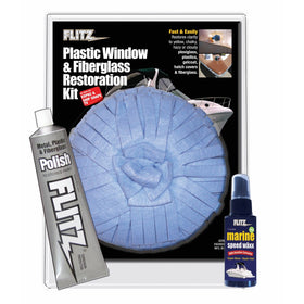 Flitz PL 31503 Mixed Plastic, Window and Fiberglass Restoration Kit