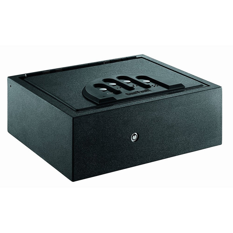 GunVault model GVB3000 BIOMETRIC Drawer Vault for hanguns and other valuable iPad