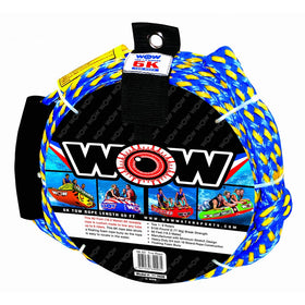WOW World of Watersports, 11-3020, Tow Rope, 60 Feet, 6100 Pounds Break Strength, Floating Foam Buoys
