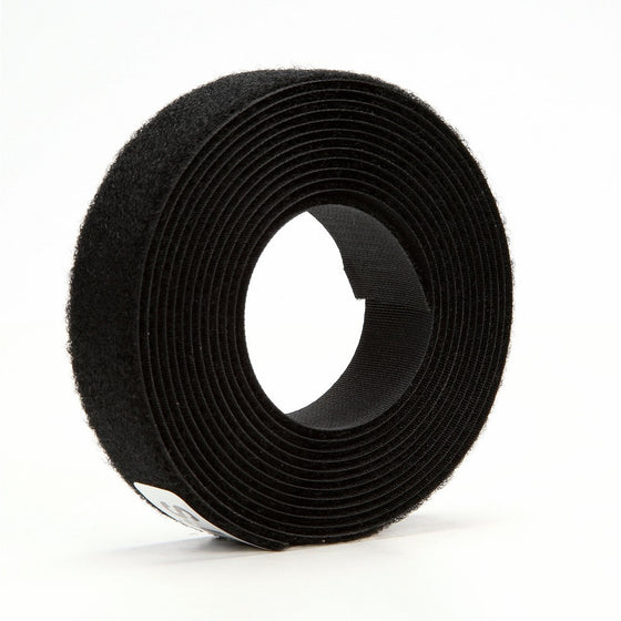 3M Fastener TB3401/TB3402 Hook/Loop Black, 1 in x 10 ft (1 Mated Strip/Bag)