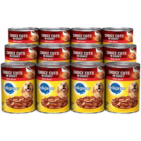 Pedigree CHOICE CUTS in Gravy With Beef Canned Dog Food. Choice Cuts Offers Complete Nutrition in a Balanced Dog Food (Pack of 12)