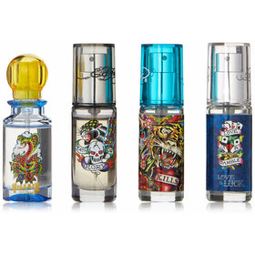 Christian Audigier Ed Hardy Deluxe Cologne Collection 4 Piece Mini Gift Set, 0.86 Pound