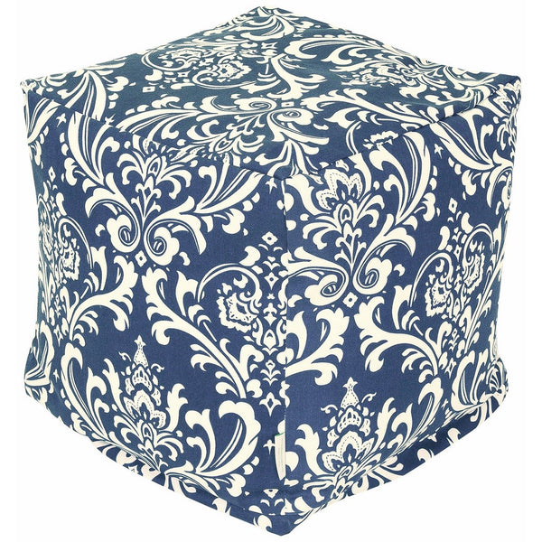 Majestic Home Goods French Quarter Cube, Small, Navy Blue