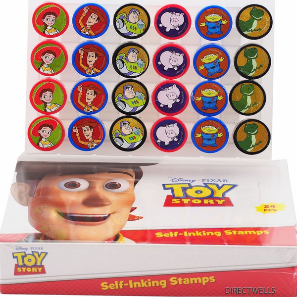 Disney Toy Story Self-inking Stamps Birthday Party Favors 24 Pieces (Complete Box)