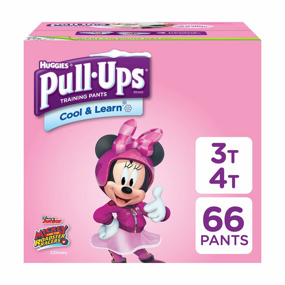 Pull-Ups Cool & Learn Potty Training Pants for Girls, 3T-4T (32-40 lb.), 66 Ct. (Packaging May Vary)