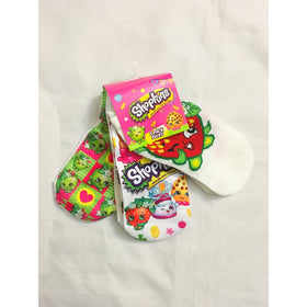 Shopkins No show Printed Socks- 5 Pack, Multi color