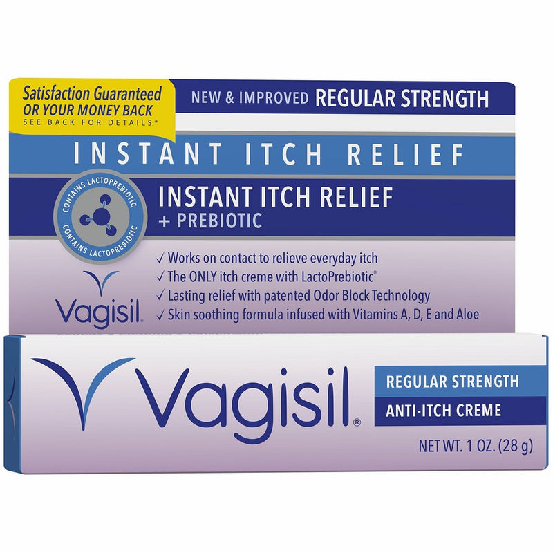 Vagisil Regular Strength Anti-Itch Vaginal Crème, 1 Ounce (Packaging May Vary)