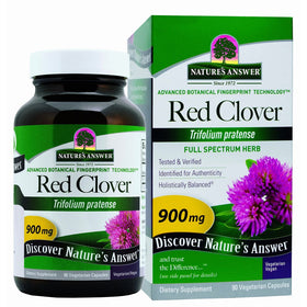 Nature's Answer Red Clover Top Vegetarian Capsules, 90-Count